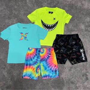 Hurley Rash Guard & Swim Shorts Bundle
